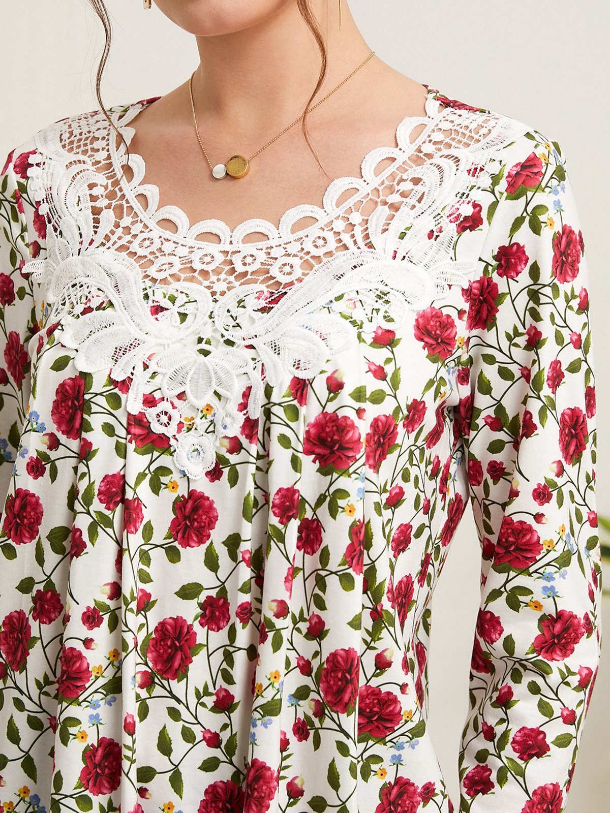 Chemises Décontracté Floral Printemps / Automne Quotidien Ample Jersey Régulier Ligne X Régulier pour Femmes