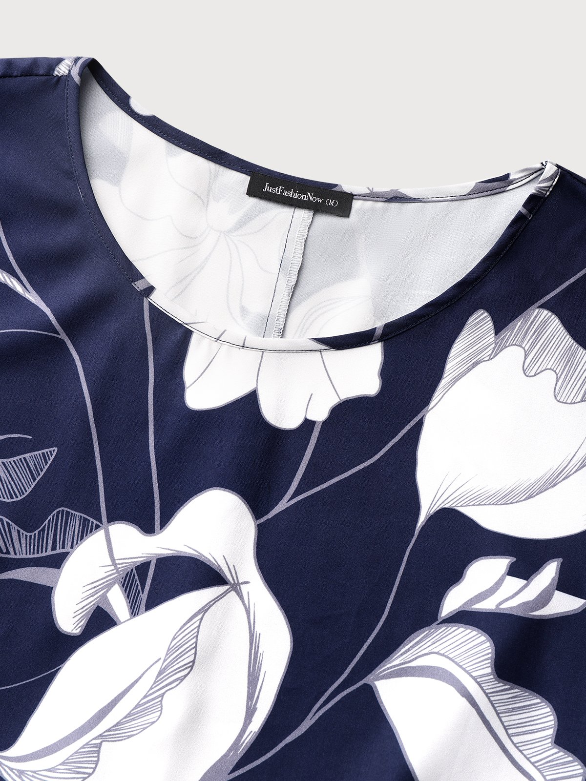 Robes Décontracté Floral Été Trapèze Poids moyen Quotidien Fibre de polyester Midi Trapèze pour Femme