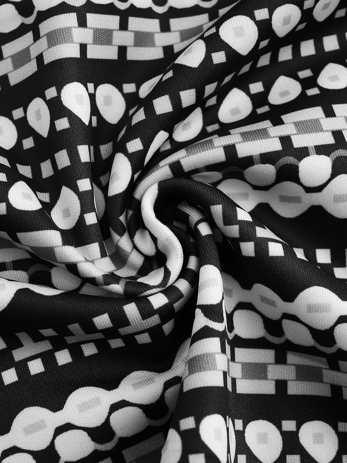 Robes Printemps / Automne Décontracté Abstrait Graphique Naturel Micro-élasticité Pull-over Manches Longues Droit T.-N.-L. pour Femmes