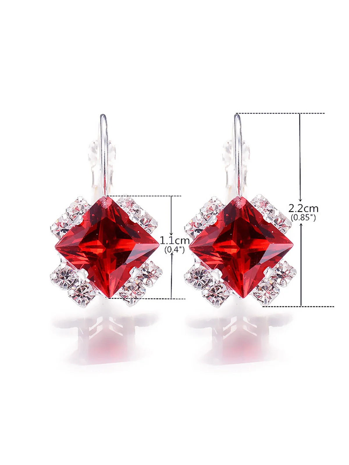 Boucles d'Oreilles Simple Plaine Printemps Strass Femme Strass pour Femme