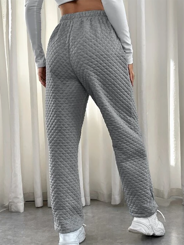 Décontracté Pantalons Décontracté Plain Hiver Coton Naturel Aucune élasticité Ample Pantalons Harem H-ligne pour Femmes