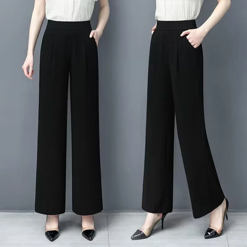 Pantalons Décontracté Plain Toutes Les Saisons Naturel Quotidien Ample Pantalon à la cheville Régulier Poche Couture pour Femmes