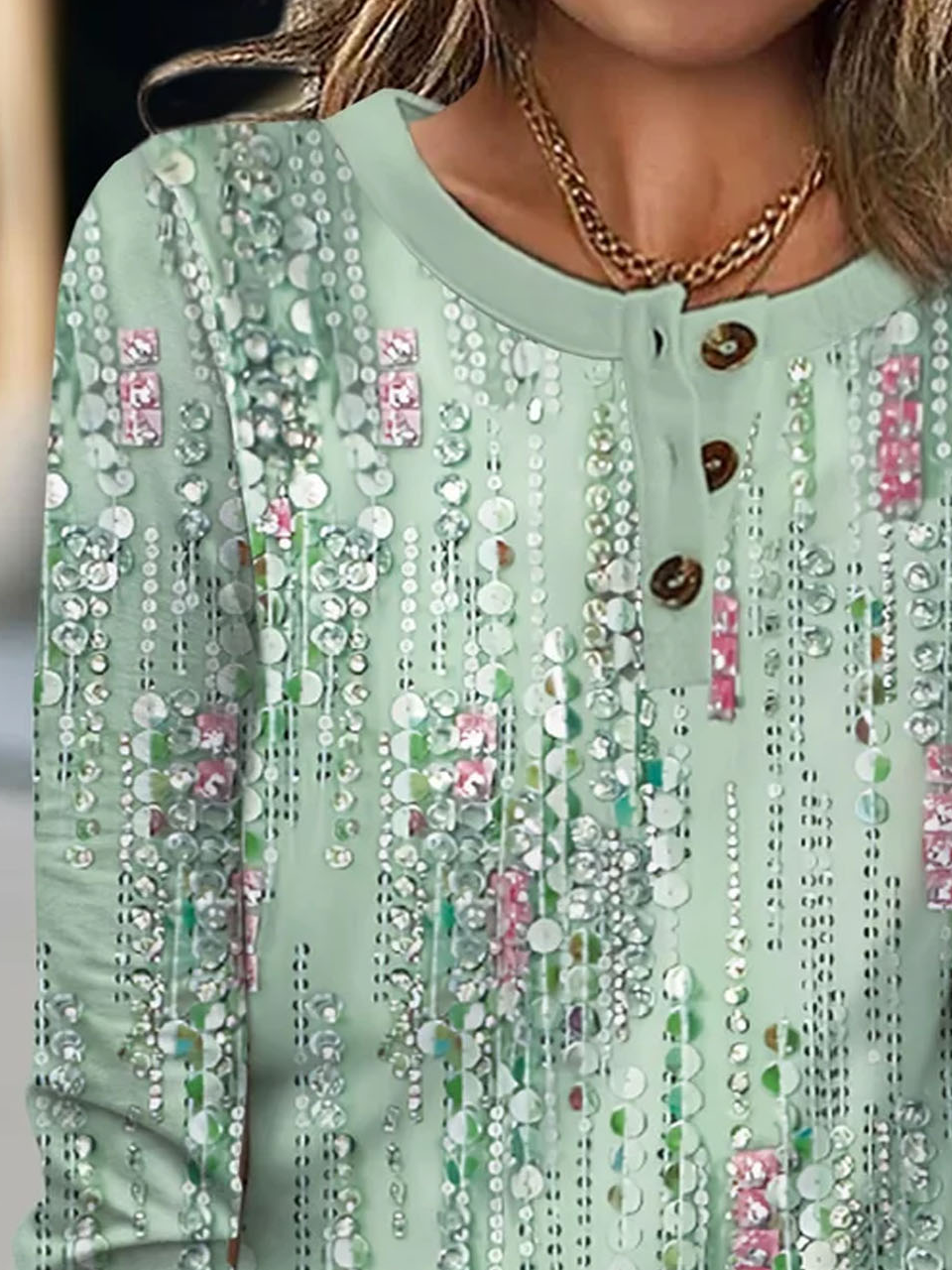 T-shirts Décontracté Floral Printemps / Automne Aucune élasticité Quotidien de Grande Taille Droit Boucle de Grande Taille Pour Grande taille