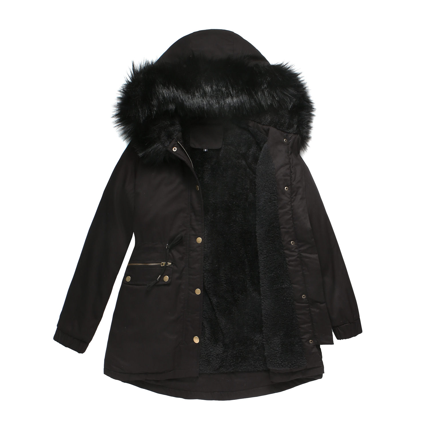 Manteaux Femmes Décontracté Plain Hiver Polyester Naturel Aucune élasticité Quotidien Manches Longues Parker