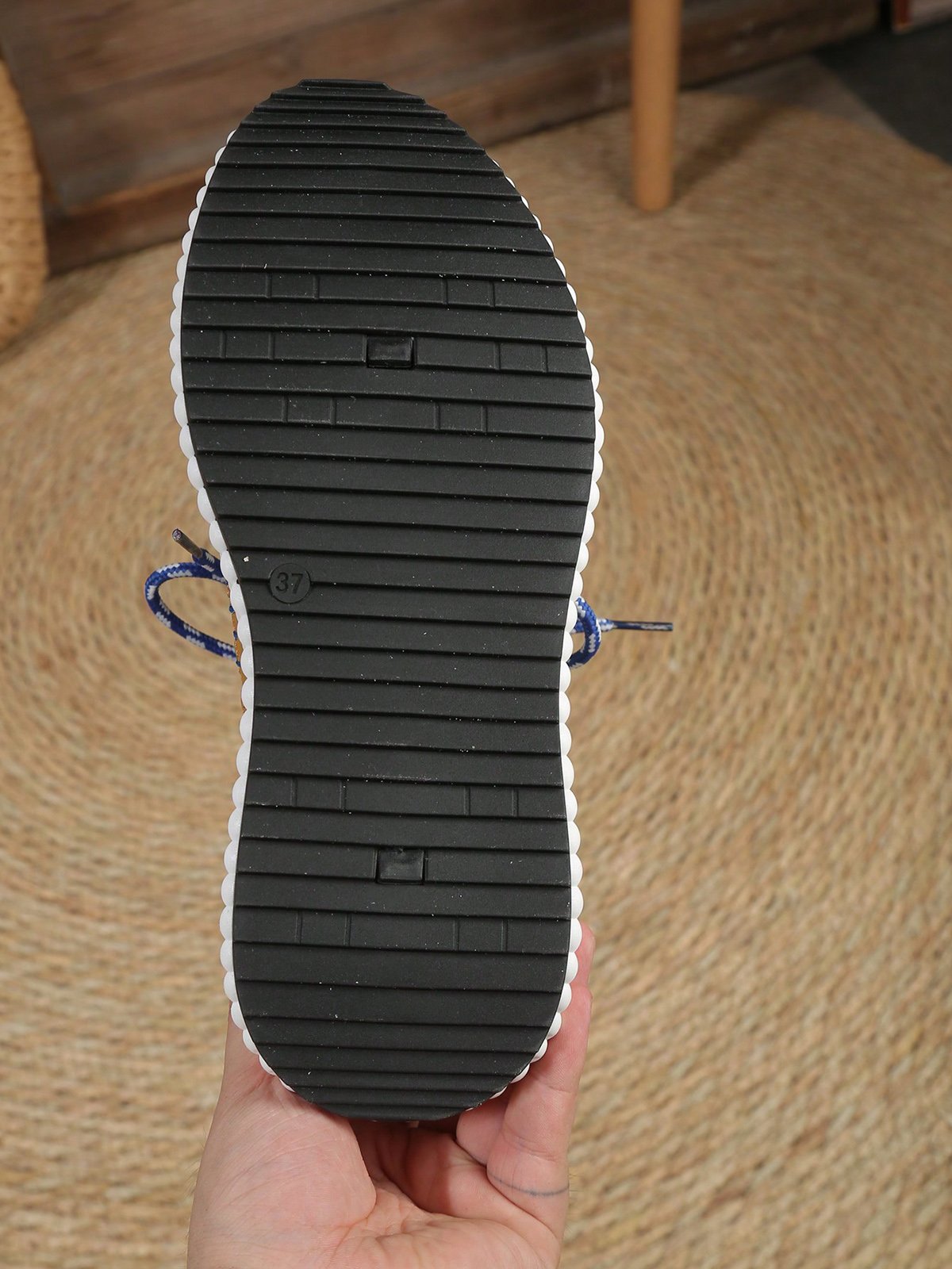 Chaussures Décontractées Décontracté Bloc de Couleur Toutes Les Saisons Augmentation de la hauteur Quotidien Bout Rond Tissu Caoutchouc à Lacets pour Femmes