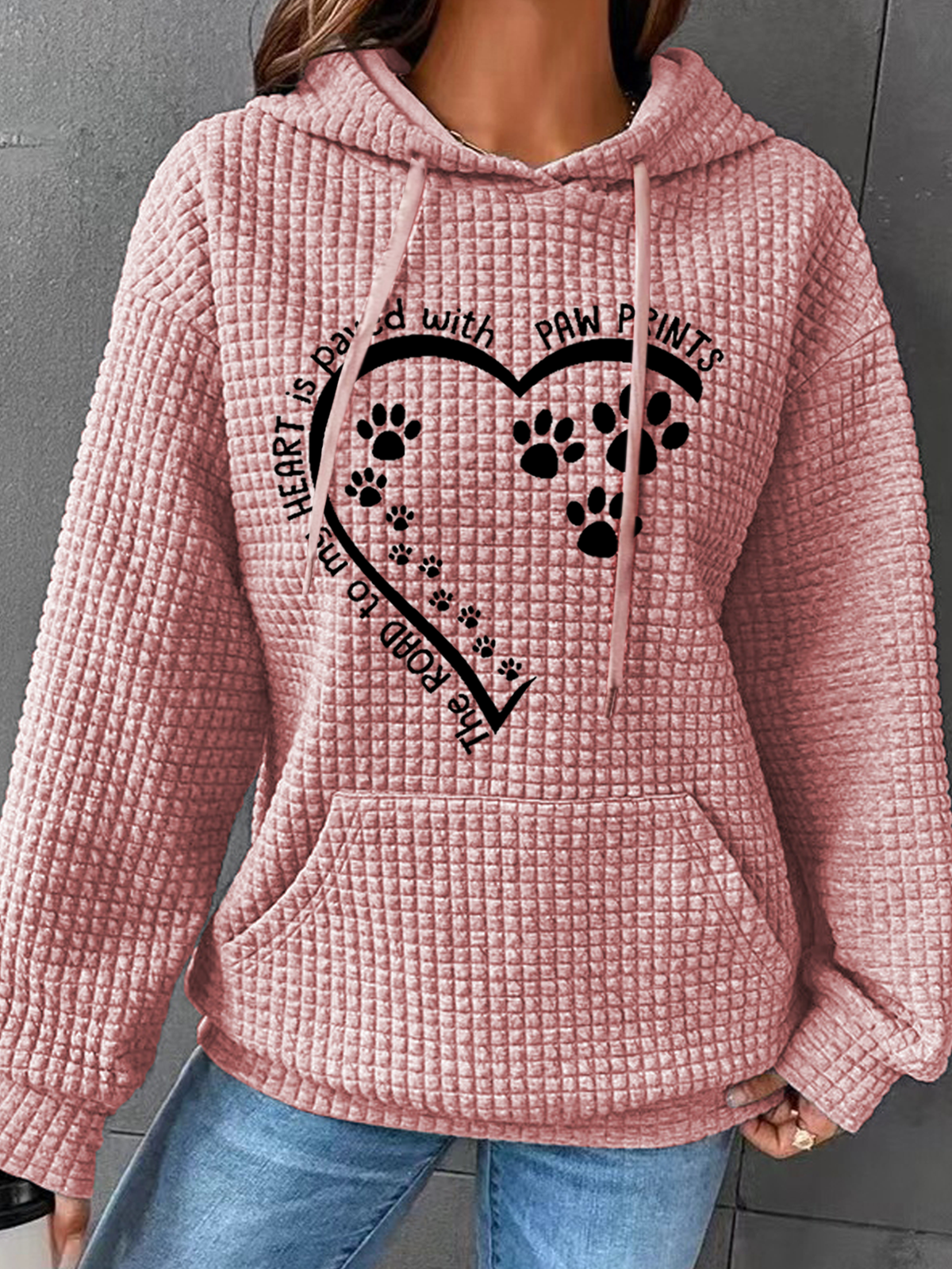 à Capuche Femmes Simple Printemps / Automne Chien Poids lourd Aucune élasticité Quotidien Ample Manches Longues Régulier