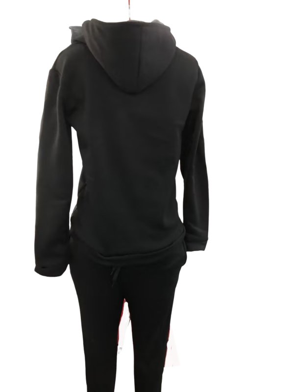 Deux Pièces Ensembles Femmes Décontracté Printemps / Automne Lettres de texte Sweat-shirt à Capuche Naturel Ample Manches Longues Top Avec Pantalons Droit