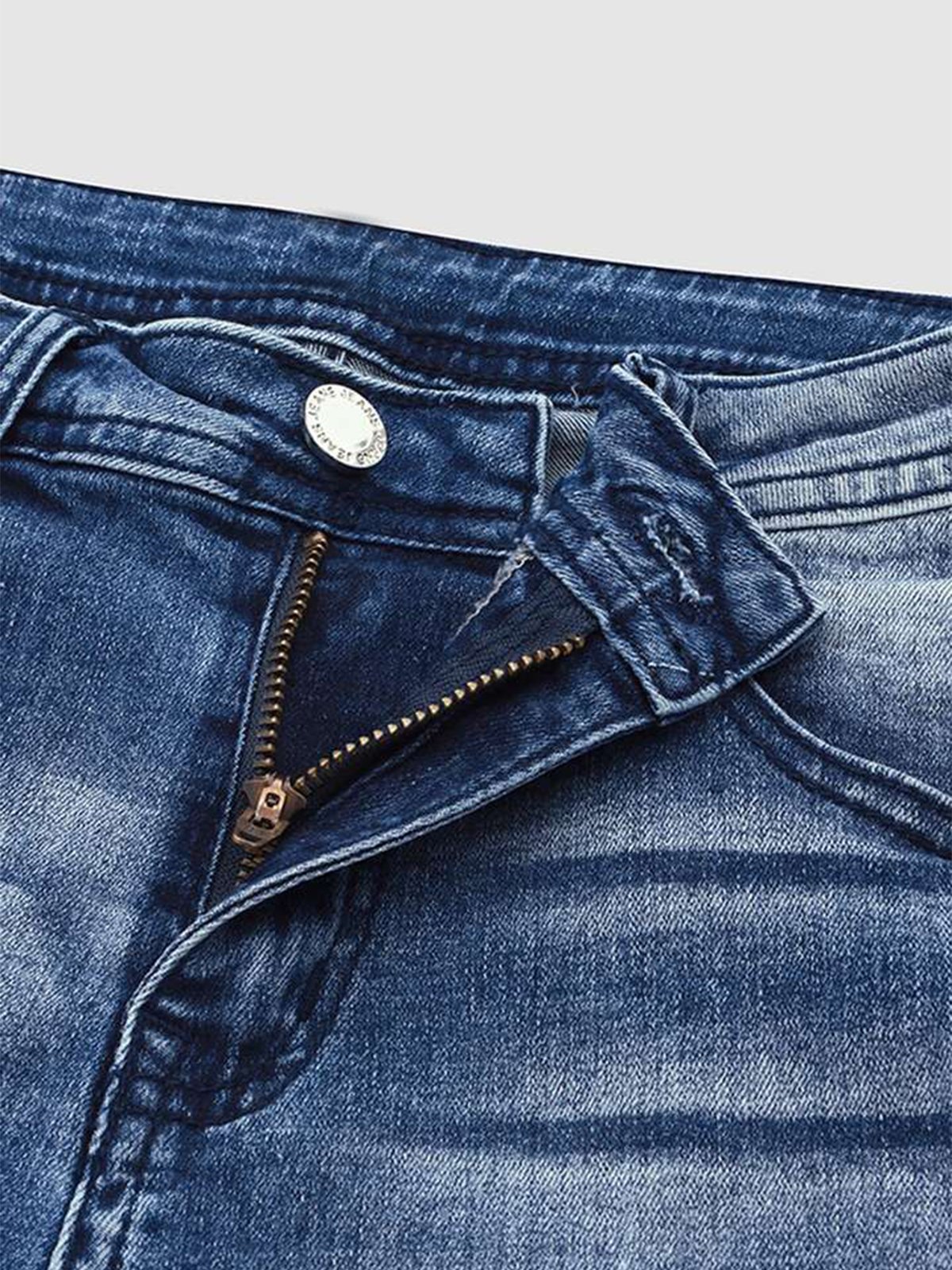 Jeans Femmes Décontracté Plain Printemps / Automne Naturel Quotidien Ample Pantalon droit Toile de Jean Droit