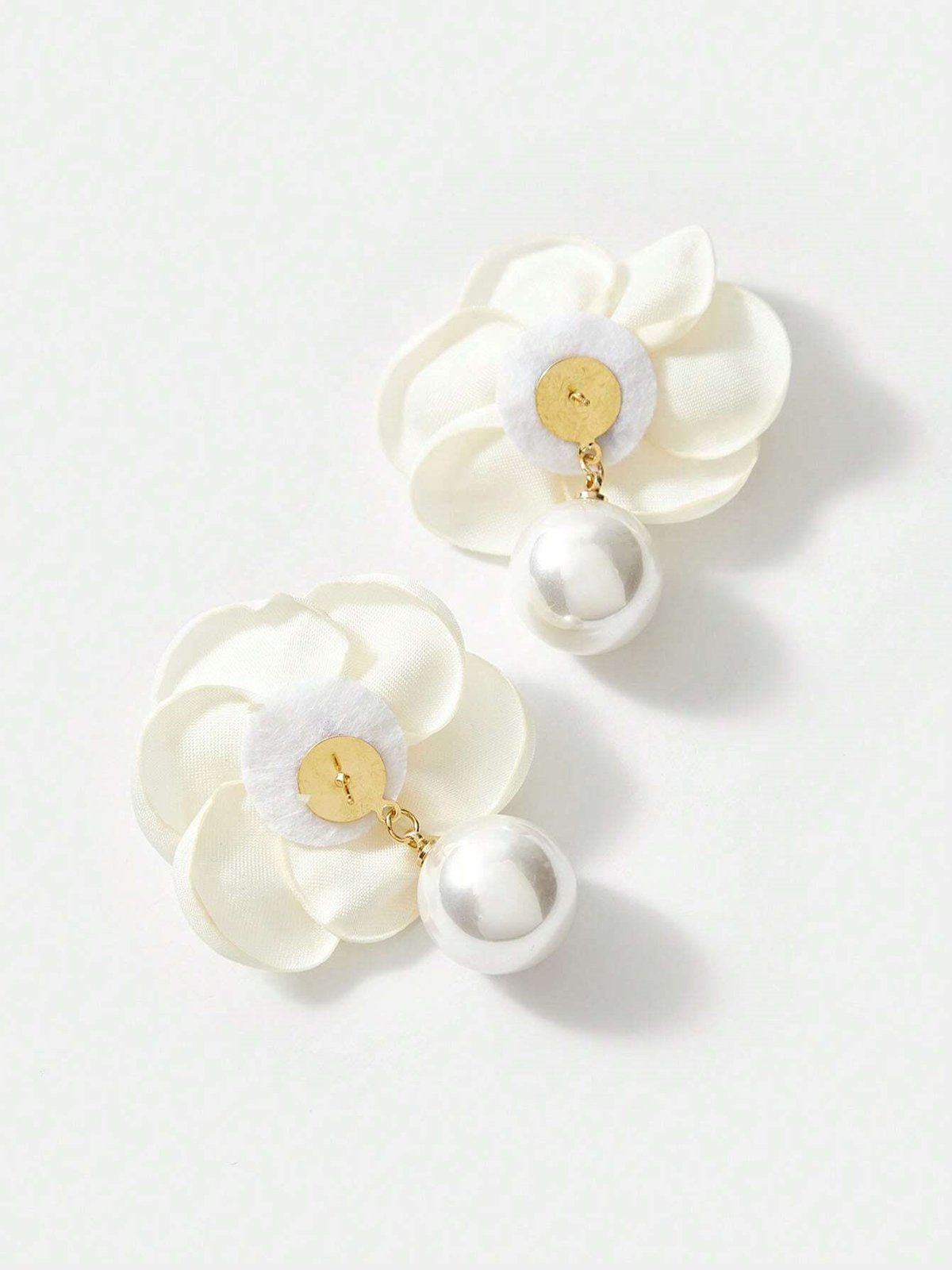 Boucles d'Oreilles Floral Toutes Les Saisons Élégant Quotidien Perle Pendre Polyester pour Femmes