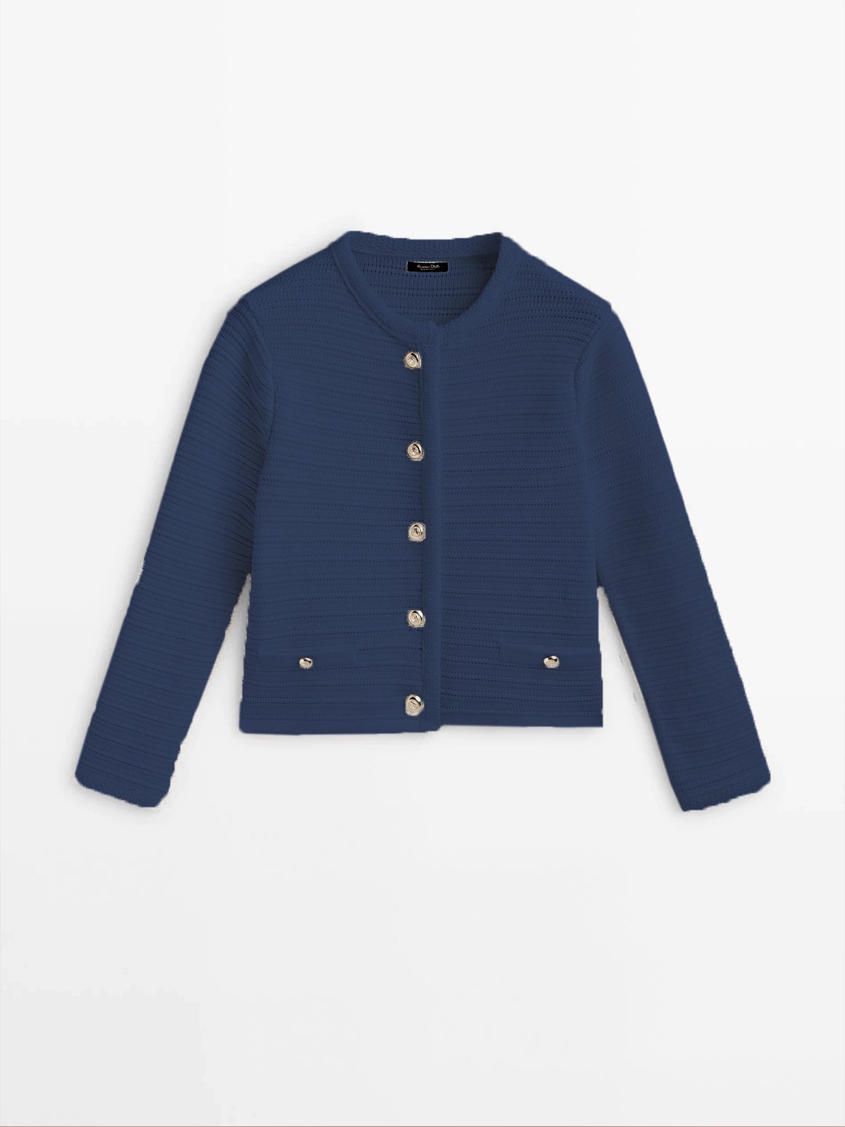 Cardigans Femmes Décontracté Plain Printemps / Automne Naturel Quotidien Coupe Régulière Manches Longues Col Rond Droit