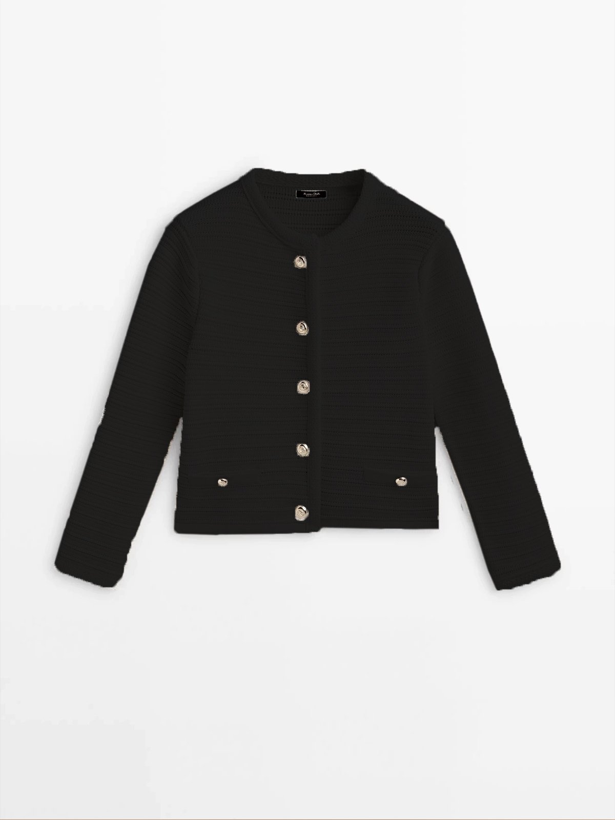 Cardigans Femmes Décontracté Plain Printemps / Automne Naturel Quotidien Coupe Régulière Manches Longues Col Rond Droit