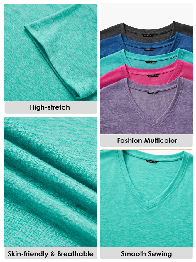 T-shirts Décontracté Printemps / Automne Coeur/cordé Micro-élasticité Ample Jersey Standard Régulier Oui pour Femmes