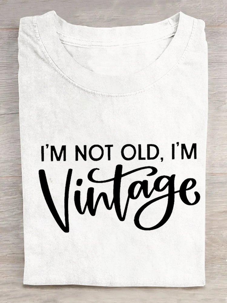 T-shirts Décontracté Été Lettres de texte Quotidien Manches Courtes Col Rond Régulier Droit Régulier pour Femmes
