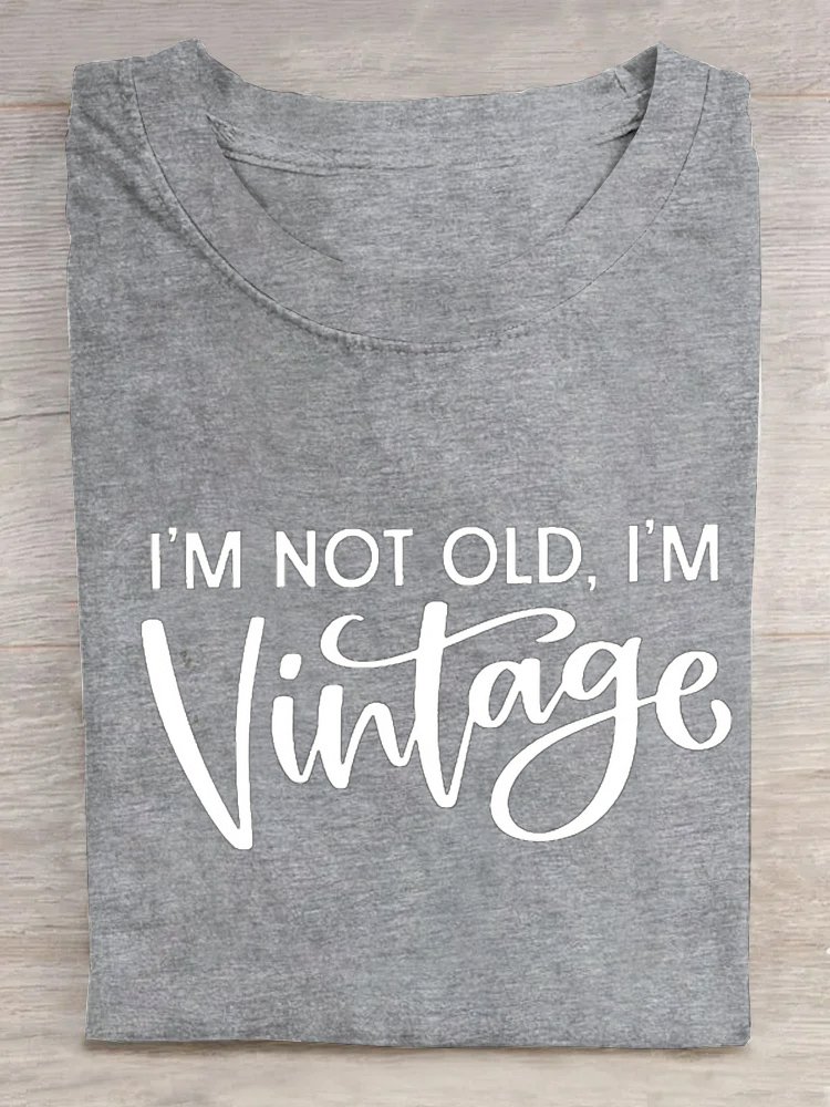 T-shirts Décontracté Été Lettres de texte Quotidien Manches Courtes Col Rond Régulier Droit Régulier pour Femmes