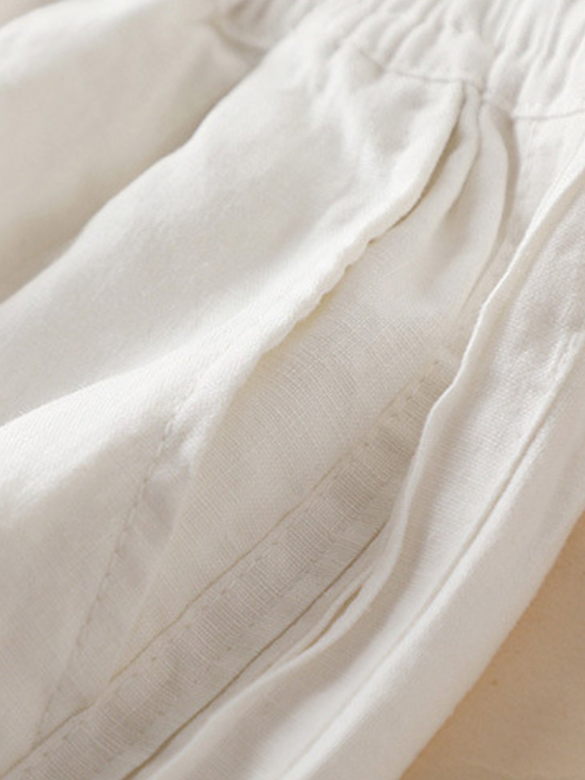 Pantalons Décontracté Plain Printemps / Automne Aucune élasticité Quotidien Ample Long Droit Régulier pour Femmes
