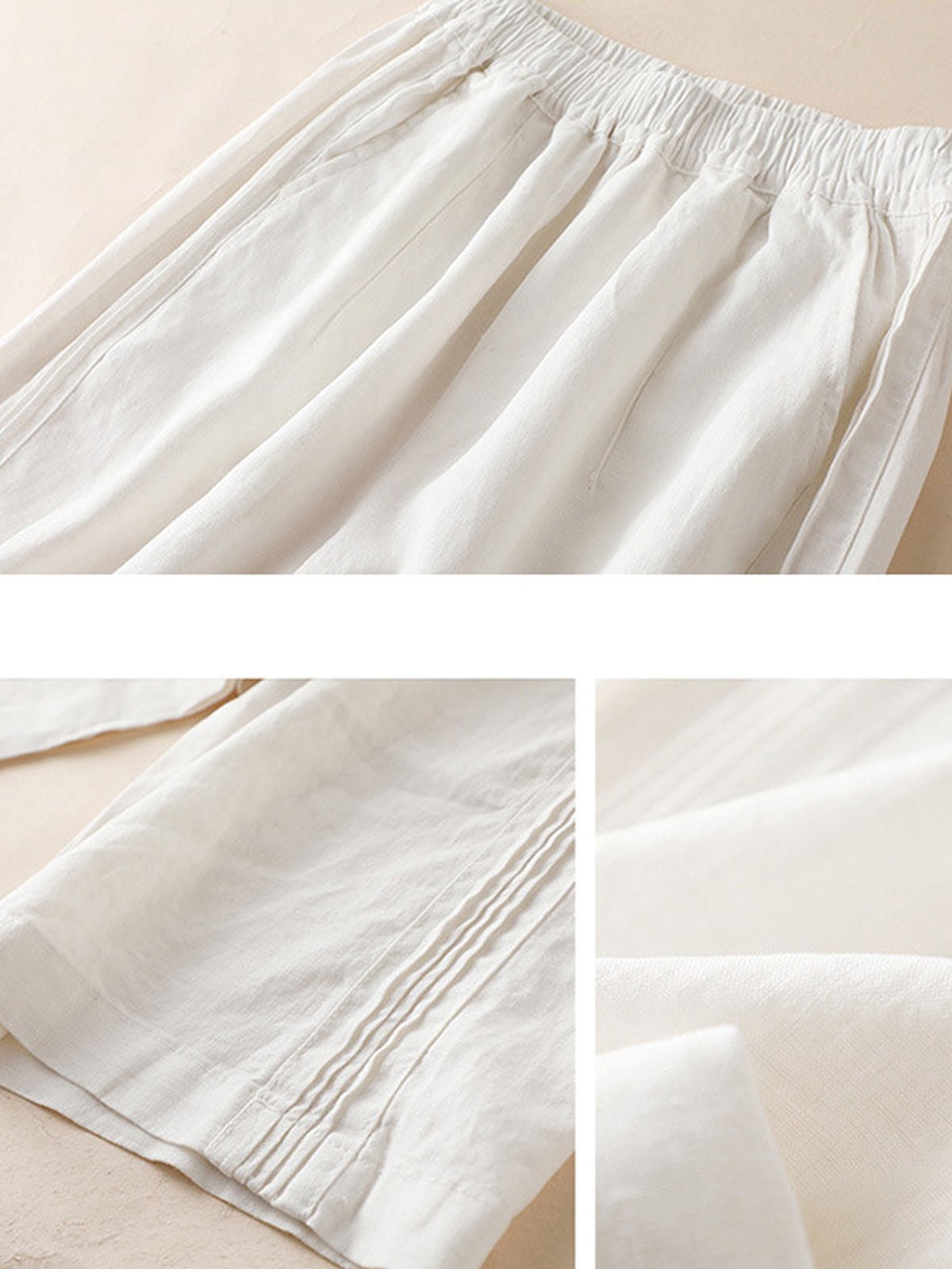 Pantalons Décontracté Plain Printemps / Automne Aucune élasticité Quotidien Ample Long Droit Régulier pour Femmes