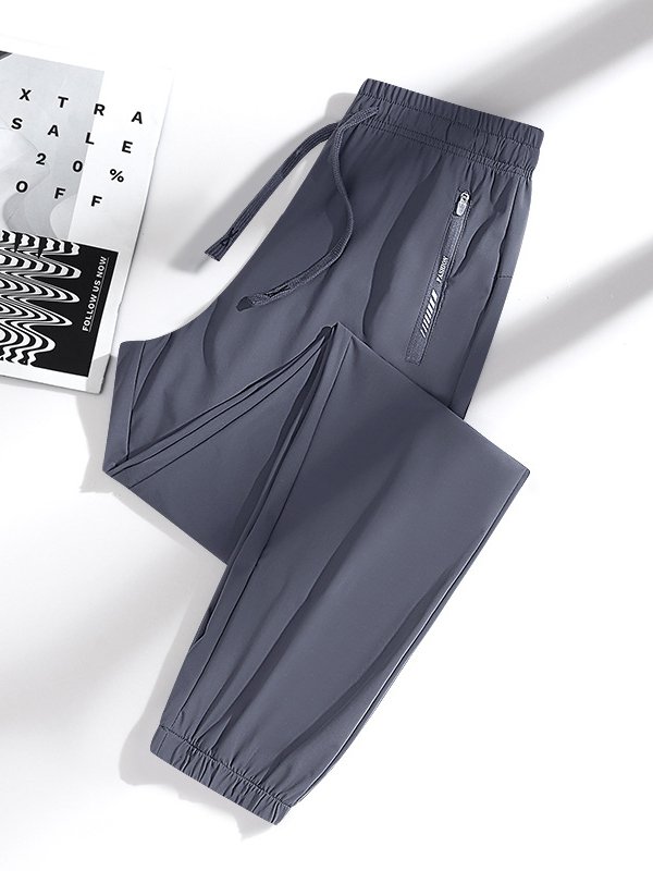 Pantalons Décontracté Plain Printemps / Automne Nylon Séchage Rapide Sportif & De Plein Air Ample Standard Élasticité moyenne pour Femmes