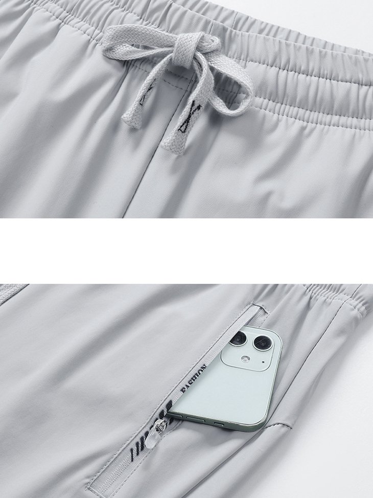 Pantalons Décontracté Plain Printemps / Automne Nylon Séchage Rapide Sportif & De Plein Air Ample Standard Élasticité moyenne pour Femmes