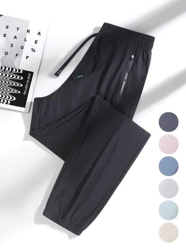 Pantalons Décontracté Plain Printemps / Automne Nylon Séchage Rapide Sportif & De Plein Air Ample Standard Élasticité moyenne pour Femmes