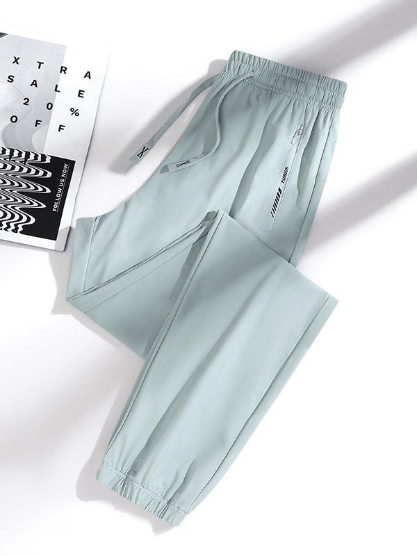 Pantalons Décontracté Plain Printemps / Automne Nylon Séchage Rapide Sportif & De Plein Air Ample Standard Élasticité moyenne pour Femmes