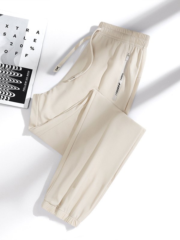 Pantalons Décontracté Plain Printemps / Automne Nylon Séchage Rapide Sportif & De Plein Air Ample Standard Élasticité moyenne pour Femmes