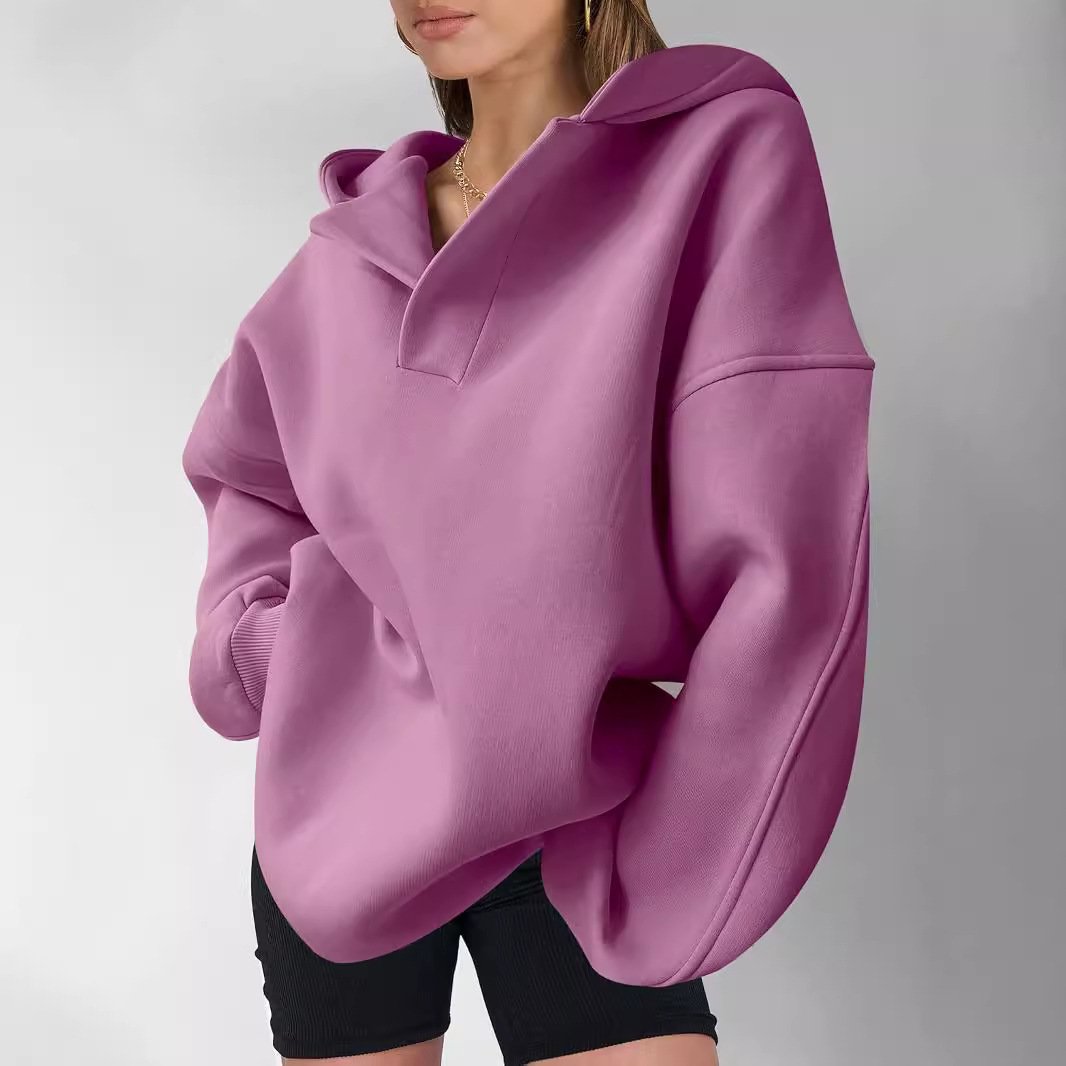 à Capuche Décontracté Plain Printemps / Automne Polyester Naturel Aucune élasticité Ample Manches Longues Droit pour Femmes