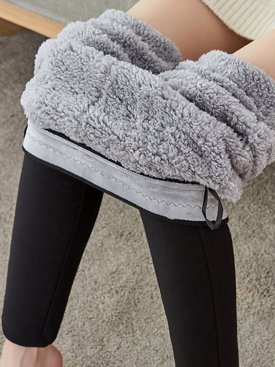 Pantalons De Yoga Femmes Décontracté Plain Printemps / Automne Polyester à Haute Élasticité Quotidien Pantalon à la cheville Legging en Toison