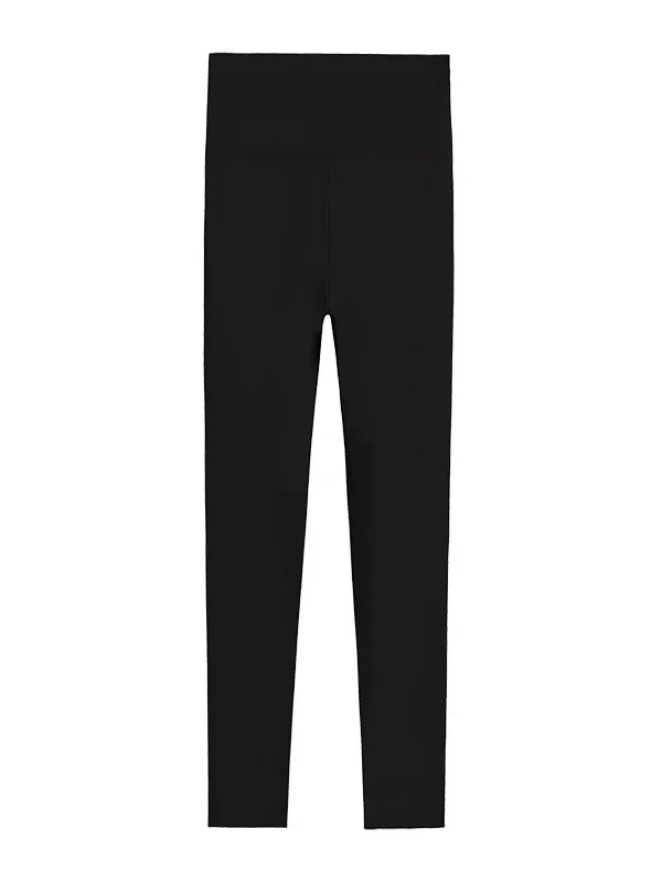 Pantalons De Yoga Femmes Décontracté Plain Printemps / Automne Polyester Poids lourd à Haute Élasticité Serré Pantalon à la cheville Droit