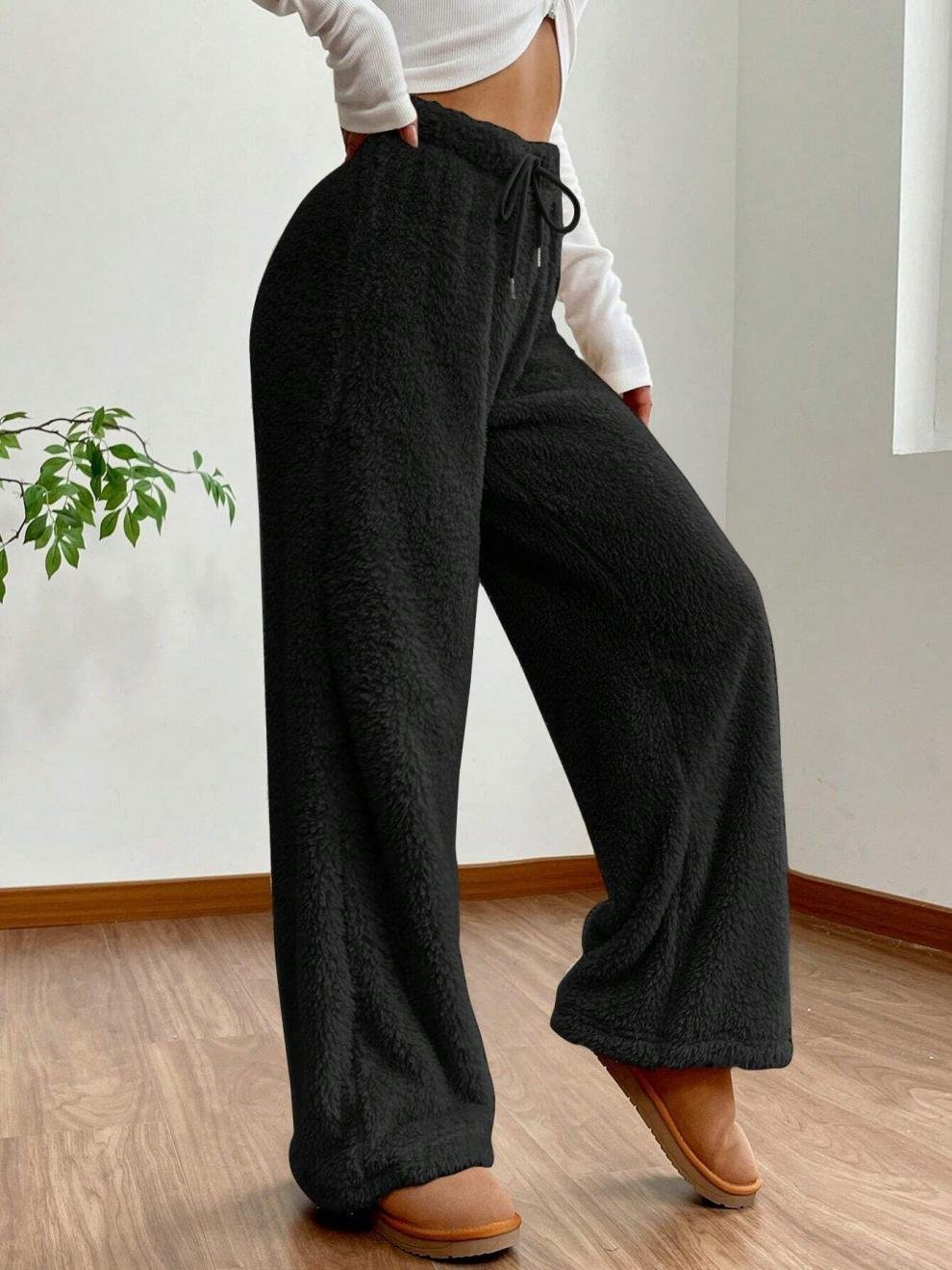 Pantalons Femmes Décontracté Plain Printemps / Automne Naturel Aucune élasticité Quotidien Ample Long Régulier
