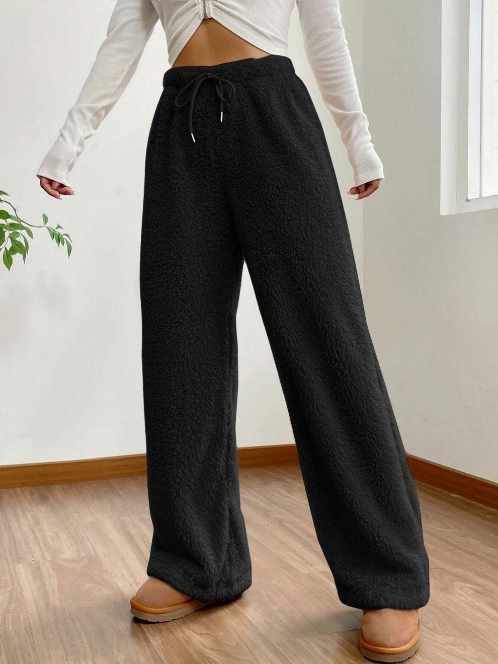 Pantalons Femmes Décontracté Plain Printemps / Automne Naturel Aucune élasticité Quotidien Ample Long Régulier