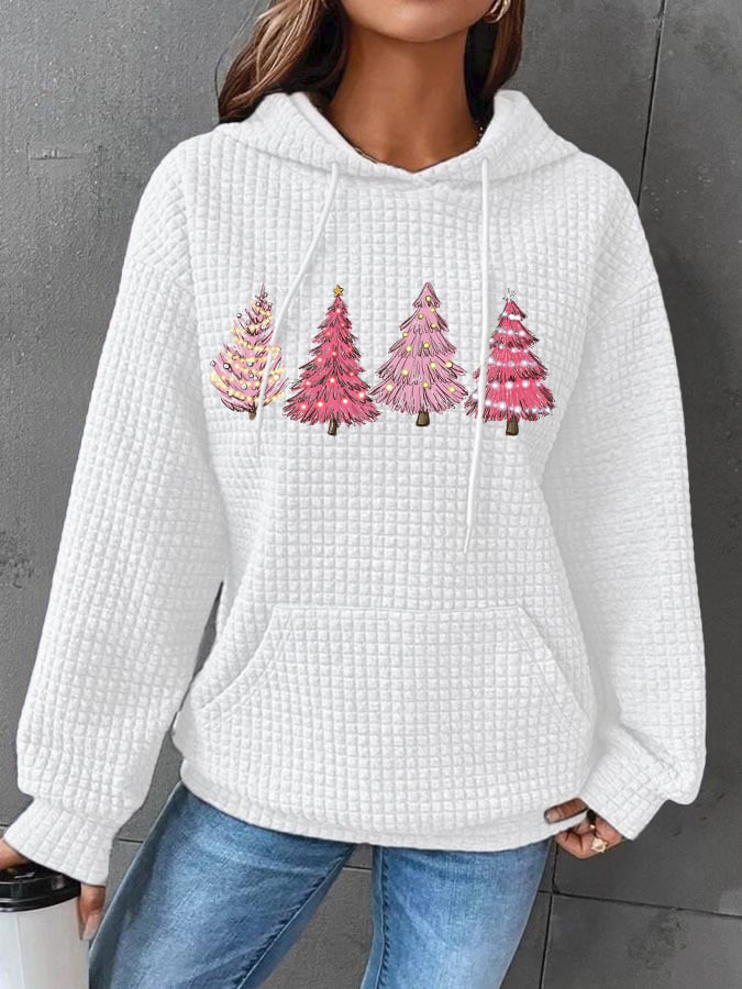 à Capuche Femmes Décontracté Printemps / Automne Sapin de Noël Polyester Sweat-shirt à Capuche Quotidien Ample Manches Longues Régulier