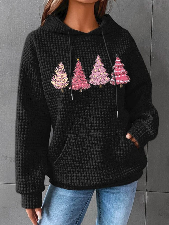 à Capuche Femmes Décontracté Printemps / Automne Sapin de Noël Polyester Sweat-shirt à Capuche Quotidien Ample Manches Longues Régulier