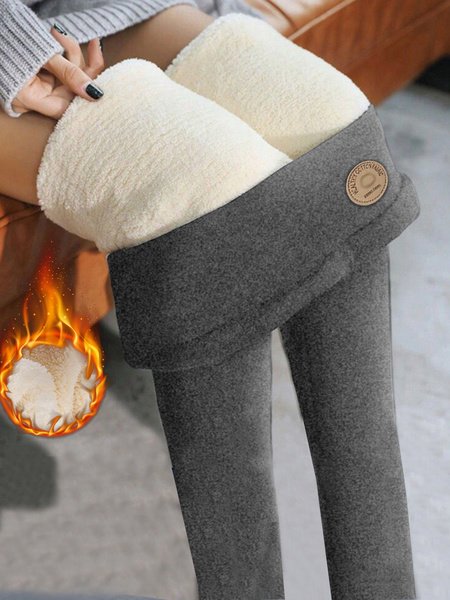 Pantalons De Yoga Femmes Décontracté Plain Hiver Polyester à Haute Élasticité Quotidien Serré Pantalon coupe slim Long