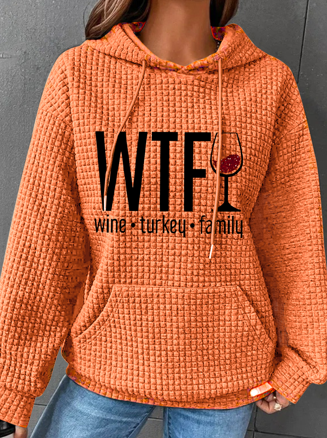 à Capuche Femmes Décontracté Printemps / Automne Lettres de texte Sweat-shirt à Capuche Micro-élasticité Quotidien Ample Régulier Droit