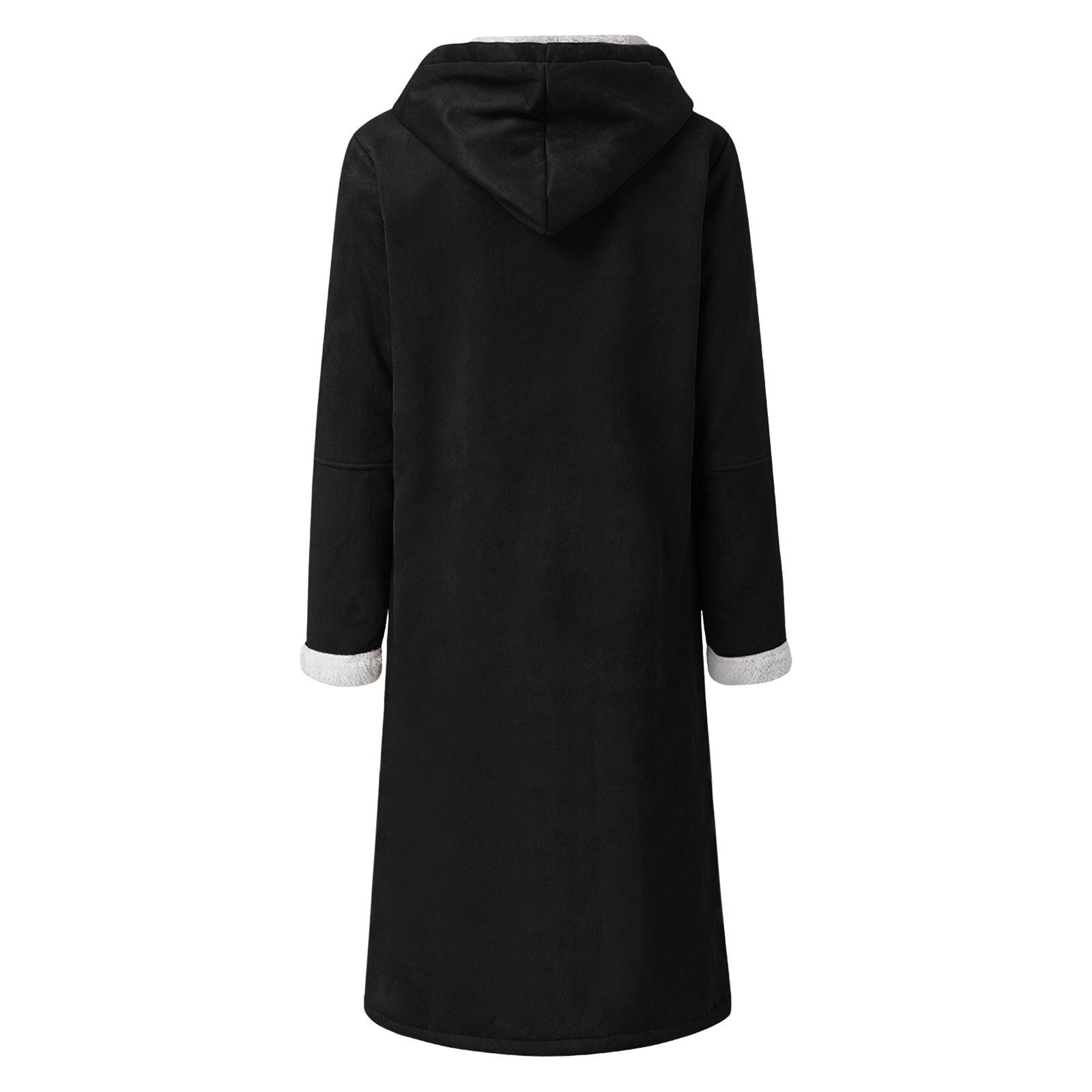 Cuir & Faux Cuir Femmes Décontracté Plain Hiver Polyester Naturel Poids lourd Ample Manches Longues Droit