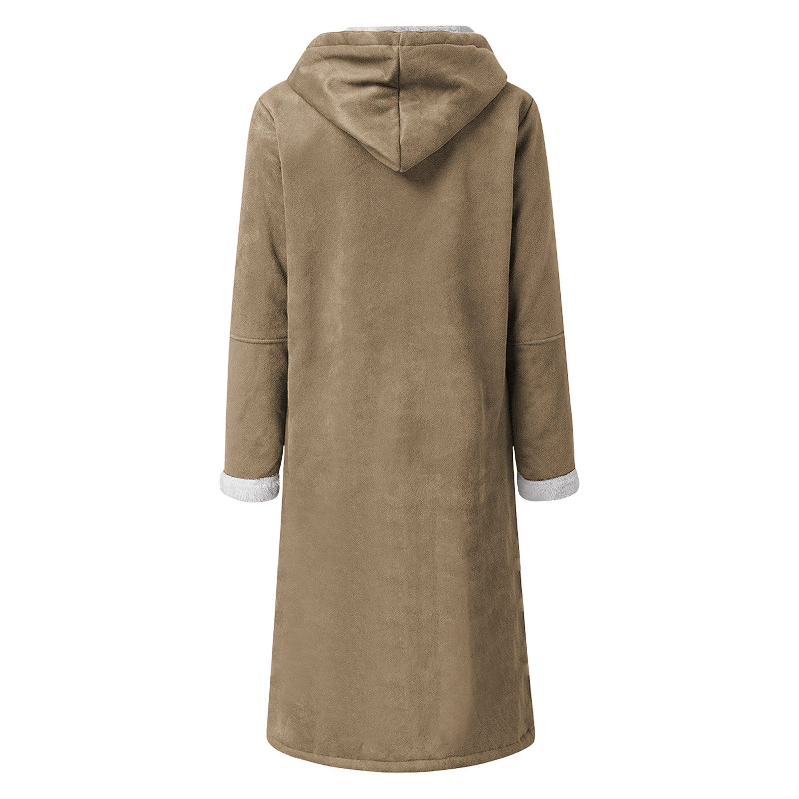 Cuir & Faux Cuir Femmes Décontracté Plain Hiver Polyester Naturel Poids lourd Ample Manches Longues Droit