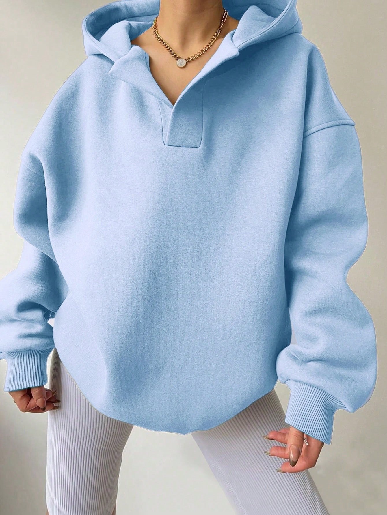 à Capuche Décontracté Plain Printemps / Automne Polyester Quotidien Ample Régulier O-Ligne Régulier pour Femmes