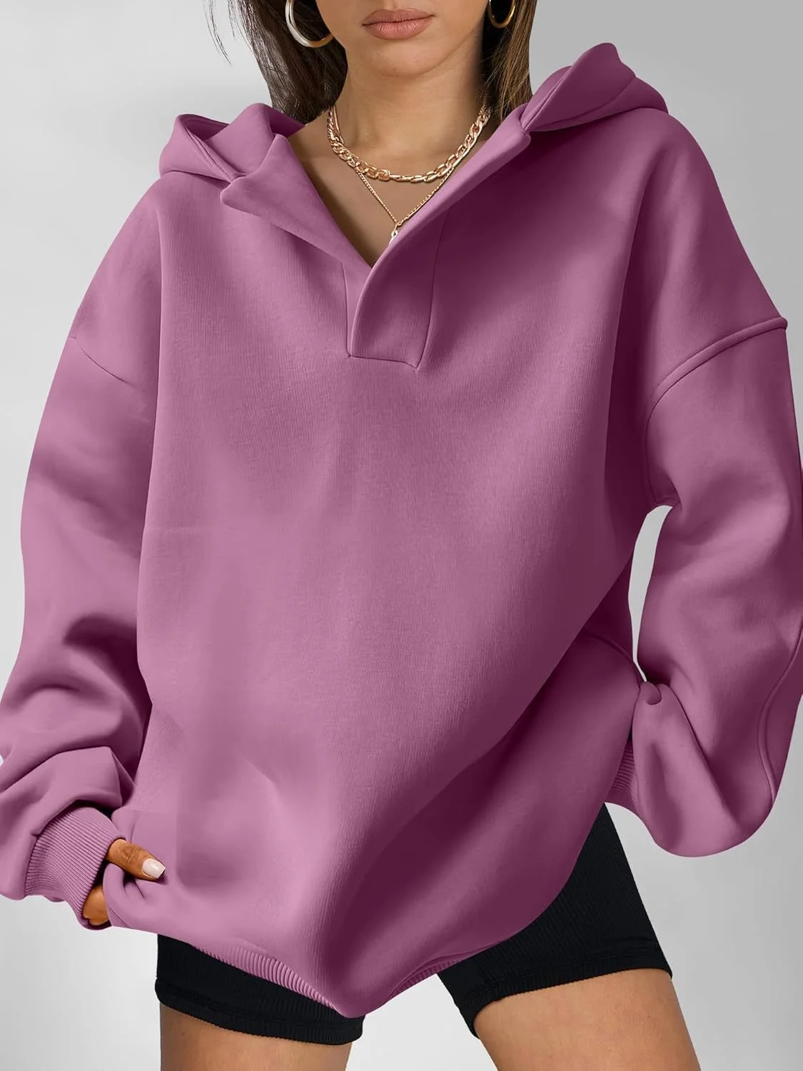 à Capuche Décontracté Plain Printemps / Automne Polyester Quotidien Ample Régulier O-Ligne Régulier pour Femmes