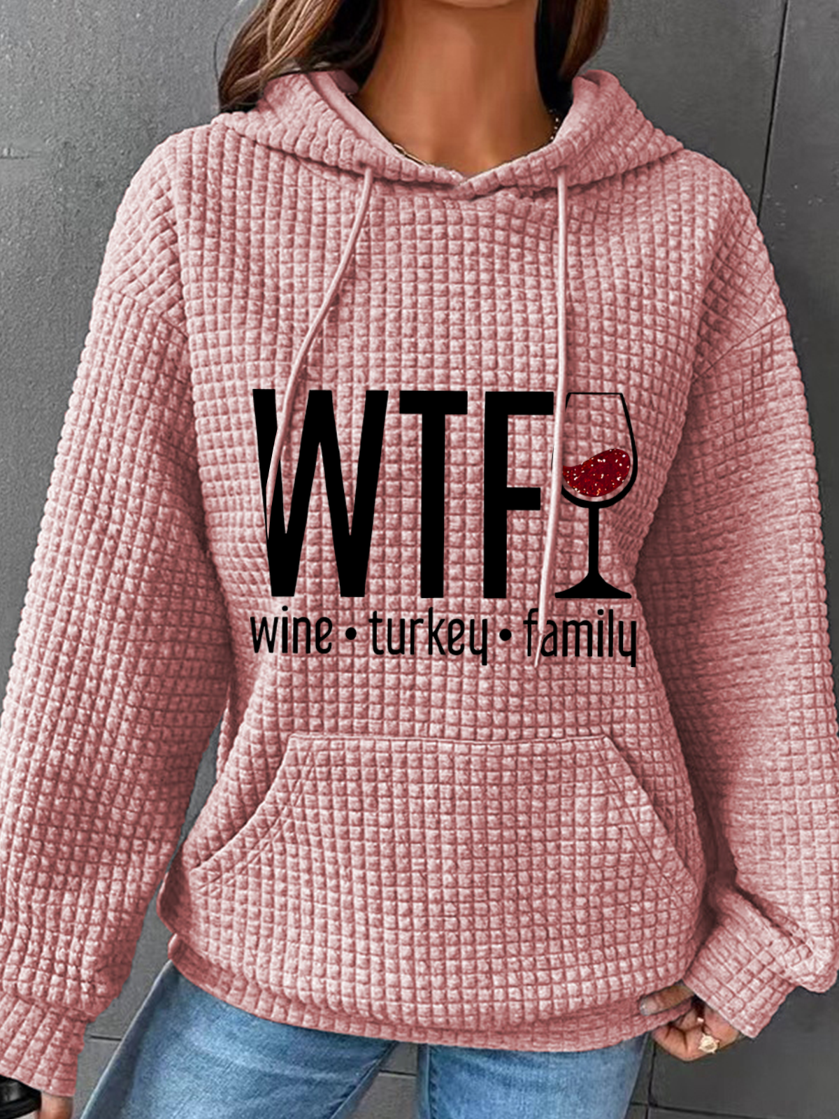 à Capuche Femmes Décontracté Printemps / Automne Lettres de texte Sweat-shirt à Capuche Micro-élasticité Quotidien Ample Régulier Droit