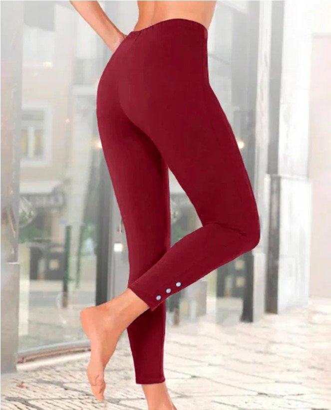 Pantalons De Yoga Femmes Décontracté Hiver Noël Polyester Quotidien Serré Pantalon coupe slim Long en Toison