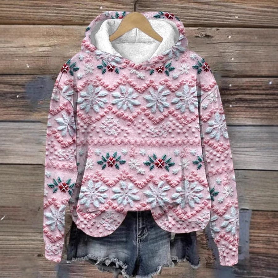 Sweat-shirts Décontracté Noël Printemps / Automne Polyester Sweat-shirt à Capuche Micro-élasticité Quotidien Manches Longues Régulier pour Femmes