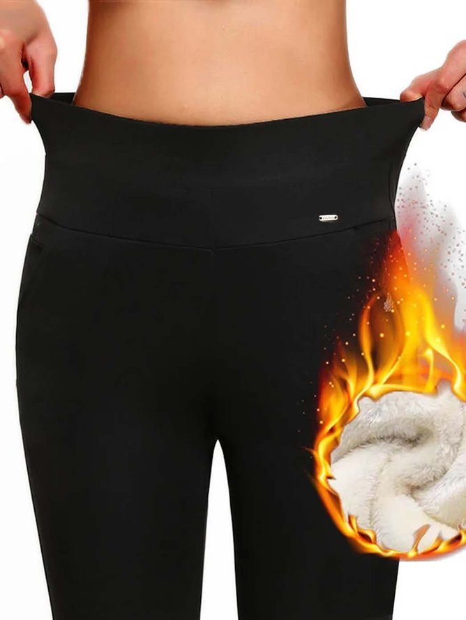 Pantalons De Yoga Décontracté Plain Toutes Les Saisons Polyester Serré Taille Moyenne Pantalon à la cheville Régulier Pantalon cigarette pour Femmes