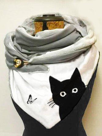 écharpe Femme décontracté  chat poids lourd ménage meilleure vente écharpe de chaleur