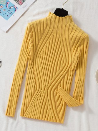 Pulls Décontracté Plain Automne Domestique Coupe Régulière Meilleure vente Manches Longues Régulier Droit pour Femmes