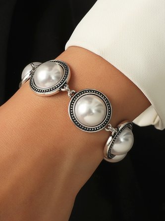 Bracelets Géométrique Rétro Toutes Les Saisons Vacances Perle Chaîne Bracelets pour Femmes