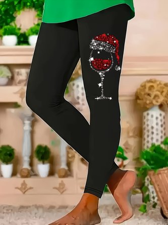Legging De Noël Mosaïque – Taille Unique (S/M/L) – Ultra Doux Et Extensible