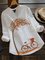 Blouses & Tops Rétro Blancs en Mélangé de Coton