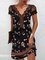 Robes Femme Vacances Ethnique Été Trapèze Poids moyen Plage Fibre de polyester Manches courtes Coupe