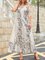 Vacances Papillon Floral Robe de Coupe Régulière