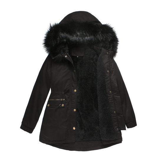 Manteaux Femmes Décontracté Plain Hiver Polyester Naturel Aucune élasticité Quotidien Manches Longues Parker